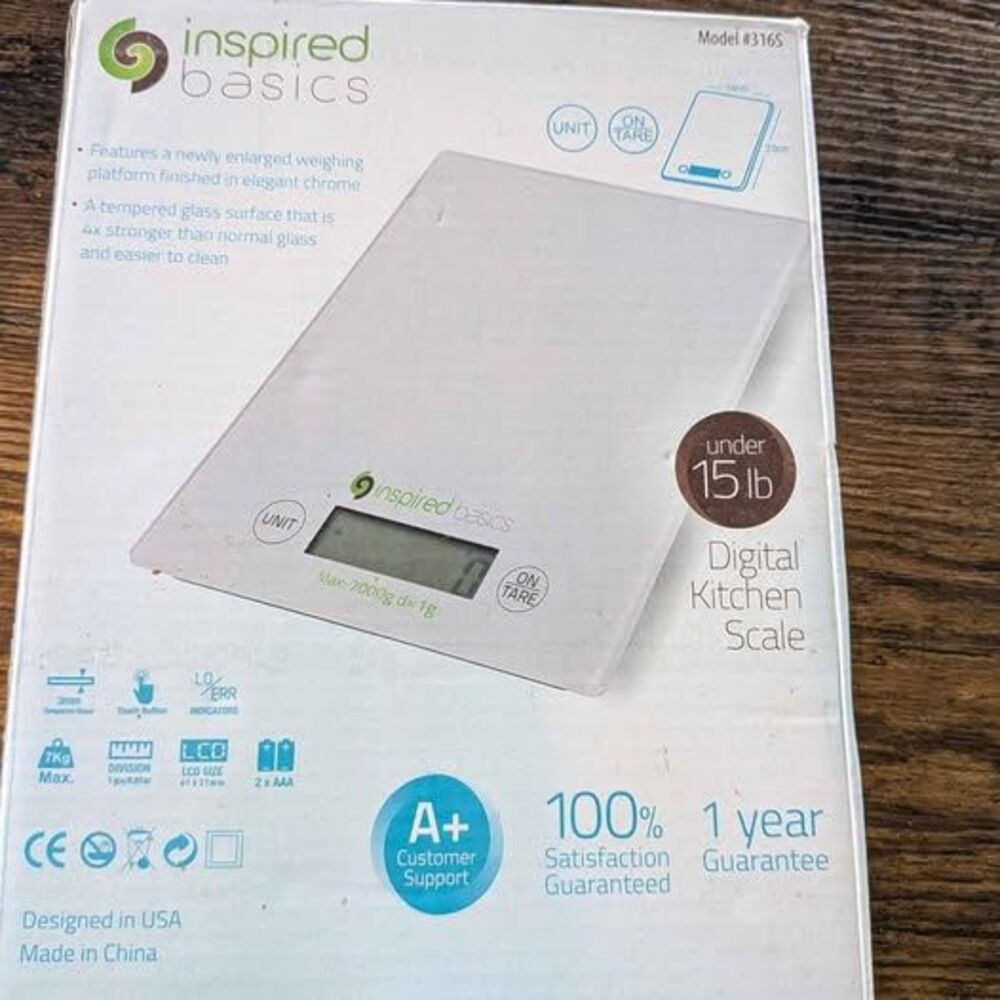 Inspired Basics Digital Kitchen Scale - Picture 6 of 8